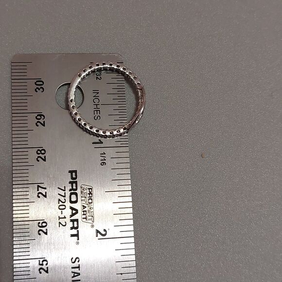 JCM 925 Sterling Silver CZ Cubic Zirconia Crystals Dainty Pendant or Ring - Picture 6 of 6